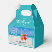 ビーチドリンクサンキューボックス結婚式の引き出物 フェイバーボックス (正面サイド)