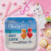 ビーチドリンクボンボヤージニューリウェズトロピカル ペーパープレート (パーティー)