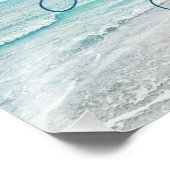 ビーチドリームズ感動的引用文レトロ海波 フォトプリント (角)