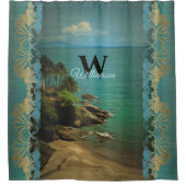 ビーチドリーム0026 シャワーカーテン (正面)