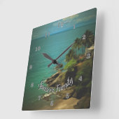 ビーチドリーム0026 スクエア壁時計 (傾斜)