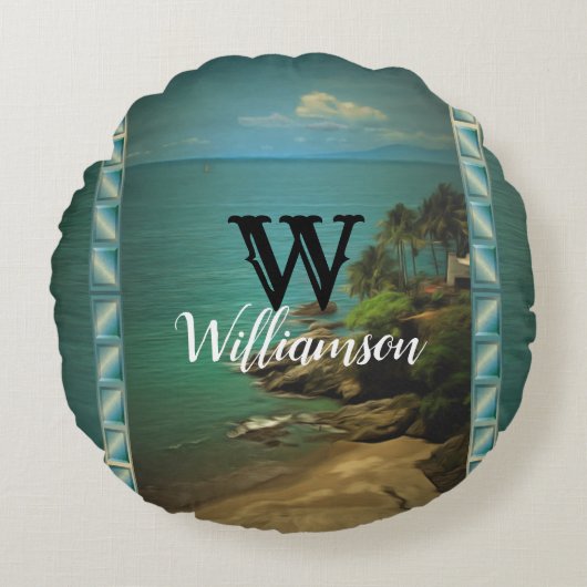 ビーチドリーム0026 ラウンドクッション (正面)