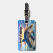 ビーチドルフィンモノグラムラゲッジタグ ラゲッジタグ (正面縦)