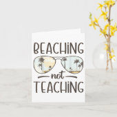 ビーチノー教えズ先生おもしろい夏休み カード (黄色い花)