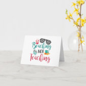 ビーチノー教えズ先生おもしろい夏休み カード (黄色い花)