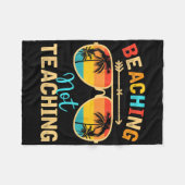 ビーチノー教えズ先生モードオフ夏Vaca フリースブランケット (正面(横))