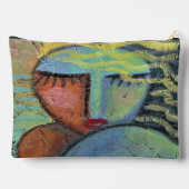 ビーチハイヘア抽象芸術アート アクセサリーポーチ (裏面)