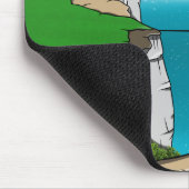 ビーチハイヘッドライトハウスイングリッシュチャンネル マウスパッド (コーナー)