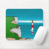 ビーチハイヘッドライトハウスイングリッシュチャンネル マウスパッド (マウス)