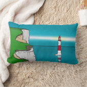 ビーチハイヘッドライトハウスイングリッシュチャンネル ランバークッション (ブランケット)