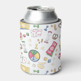 ビーチハウスで過ごす家族でのボードゲームの夜 缶クーラー