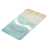 ビーチハウスのカモメの水青いID623 マグネット (左側)