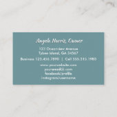 ビーチハウスのレンタル貝殻の海 名刺 (裏面)