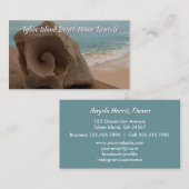 ビーチハウスのレンタル貝殻の海 名刺 (正面/裏面)