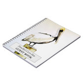 ビーチハウスの休暇のレンタル来客名簿 ノートブック (左側)