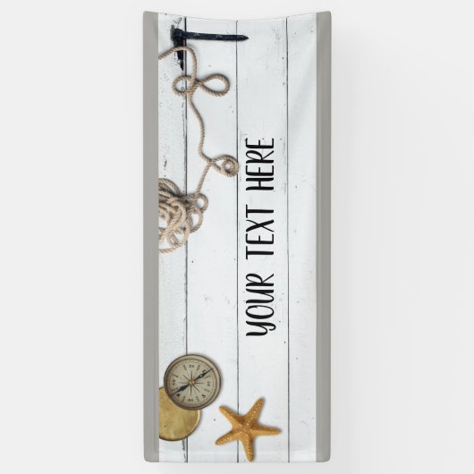 ビーチハウスの旗 横断幕 (縦)