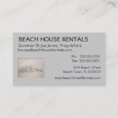 ビーチハウスの歓迎(余分pic) 名刺 (裏面)