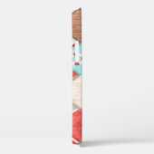 ビーチハウスの水彩：レトロパターン。 Case-Mate iPhoneケース (裏面 / 右)