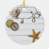 ビーチハウスの陶磁器のオーナメント セラミックオーナメント (裏面)