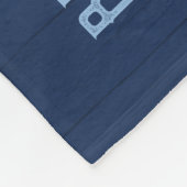 ビーチハウスは沿岸濃紺のカスタム家族を支配します フリースブランケット (角)