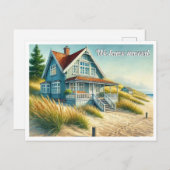 ビーチハウスを移転しました 案内ポストカード (正面/裏面)