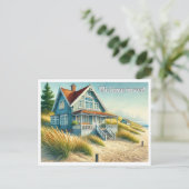 ビーチハウスを移転しました 案内ポストカード (スタンド正面)