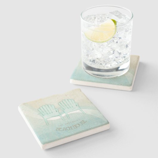 ビーチハウスアディロンドバックチェアアクアブルーID623 ストーンコースター (横)