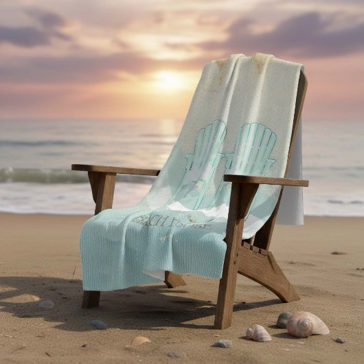ビーチハウスアディロンドバックチェアアクアブルーID623 フリースブランケット