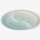 ビーチハウスアディロンドバックチェアアクアブルーID623 ペーパープレート (アングル)