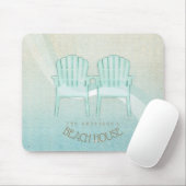 ビーチハウスアディロンドバックチェアアクアブルーID623 マウスパッド (マウス)