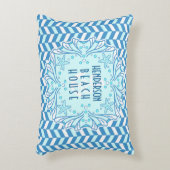 ビーチハウスアールデコシェルアンドヘリンボーンカスタム アクセントクッション (正面(垂直))