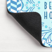 ビーチハウスアールデコシェルアンドヘリンボーンカスタム マウスパッド (コーナー)