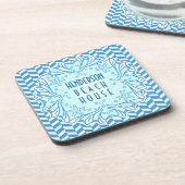 ビーチハウスアールデコシェル&ヘリンボーンカスタム コースター (左側)