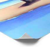 ビーチハウスウィズパームツリーズ ポスター (角)