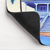 ビーチハウスウィズパームツリーズ マウスパッド (コーナー)