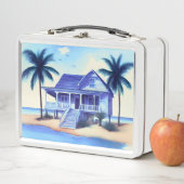 ビーチハウスウィズパームツリーズ メタルランチボックス (インサイチュ)