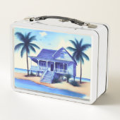 ビーチハウスウィズパームツリーズ メタルランチボックス (裏面)
