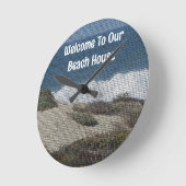 ビーチハウスエアブンゲストバケーションホーム ラウンド壁時計 (傾斜)