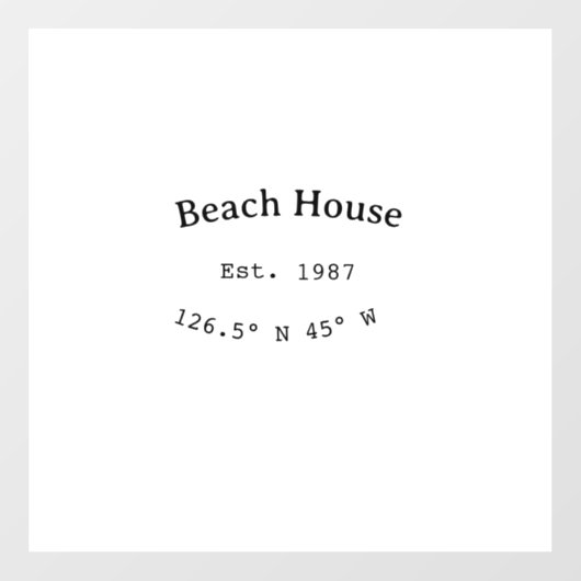 ビーチハウスエッツ。日付の年のカスタム座標の追加 ウィンドウサイン (シート)