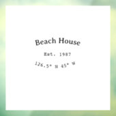ビーチハウスエッツ。日付の年のカスタム座標の追加 ウィンドウサイン (シート3)