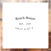 ビーチハウスエッツ。日付の年のカスタム座標の追加 ウィンドウサイン (シート2)