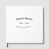 ビーチハウスエッツ。日付の年のカスタム座標の追加 ゲストブック (正面)