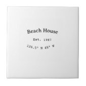 ビーチハウスエッツ。日付の年のカスタム座標の追加 タイル (正面)