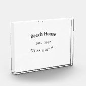 ビーチハウスエッツ。日付の年のカスタム座標の追加 フォトブロック (左)