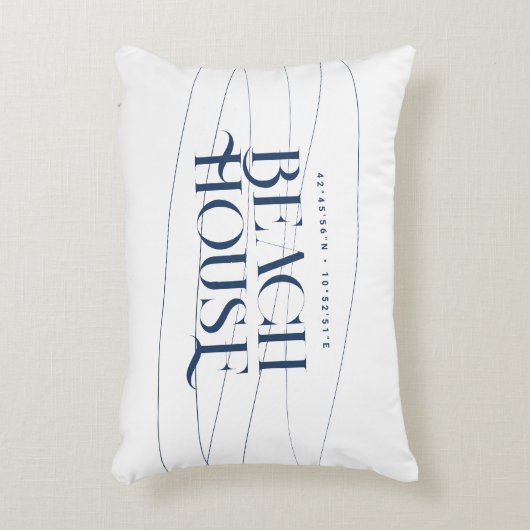 ビーチハウスカスタムコーディネートNavy Blue アクセントクッション (正面(垂直))