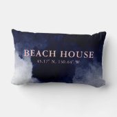 ビーチハウスカスタムコーディネートNavy Blue ランバークッション (裏面)