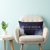 ビーチハウスカスタムコーディネートNavy Blue ランバークッション (椅子)