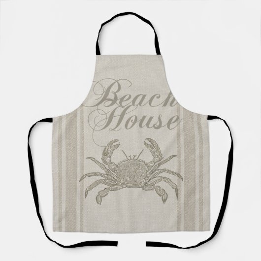ビーチハウスカニシーショアコーストヴィンテージ エプロン (正面)