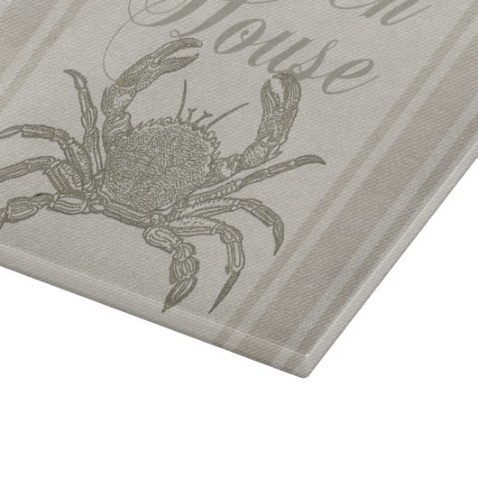 ビーチハウスカニシーショアコーストヴィンテージ カッティングボード (角)