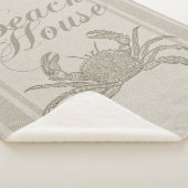 ビーチハウスカニシーショアコーストヴィンテージ シェルパブランケット (3/4)